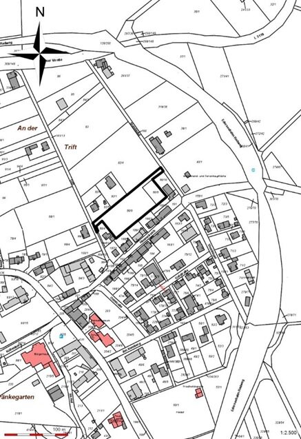Bebauungsplan Am Komberg - räumlicher Geltungsbereich